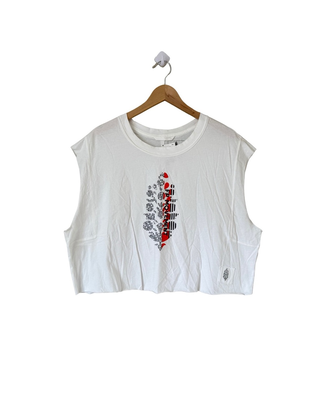 NWT - Free People Inspire Buti Logo Muscle Tee - Size Medium